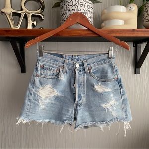 Levi’s 501 Cut Off Denim Jean Shorts